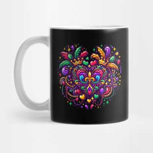 Mardi Gras Heart Funny Mardi Gras Mug